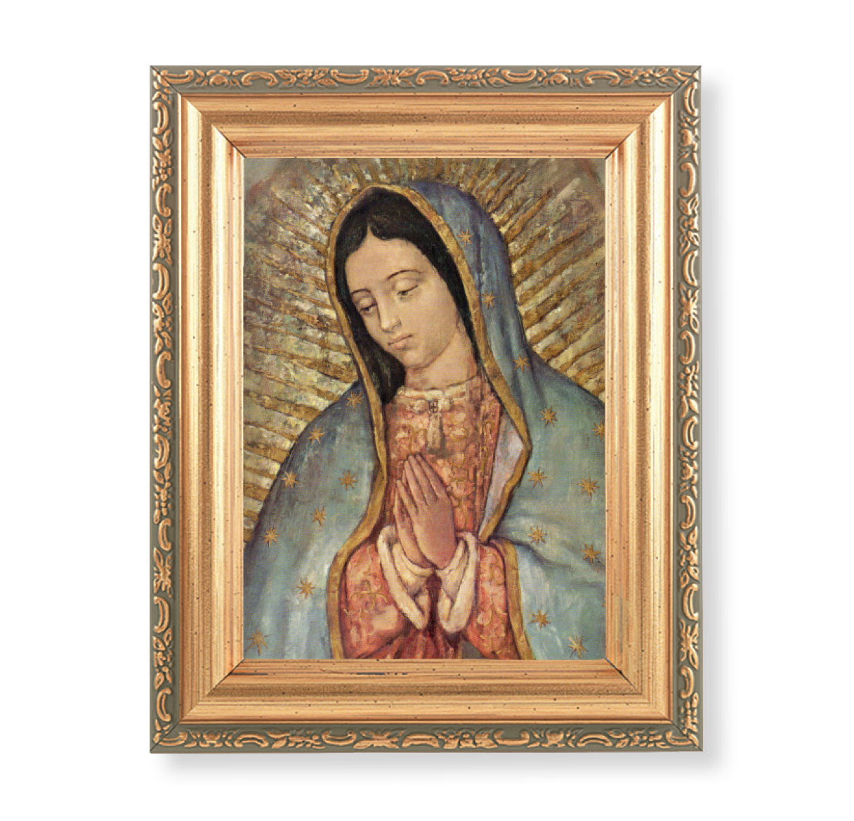 Our Lady of Guadalupe Antique Gold Framed Art