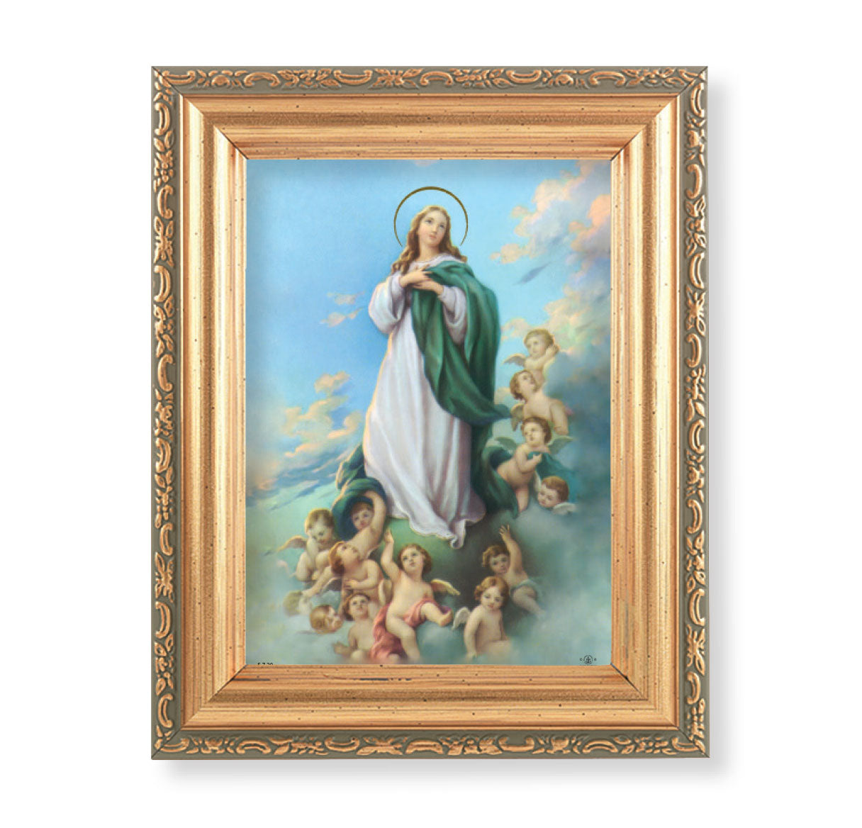 Immaculate Conception Antique Gold Framed Art