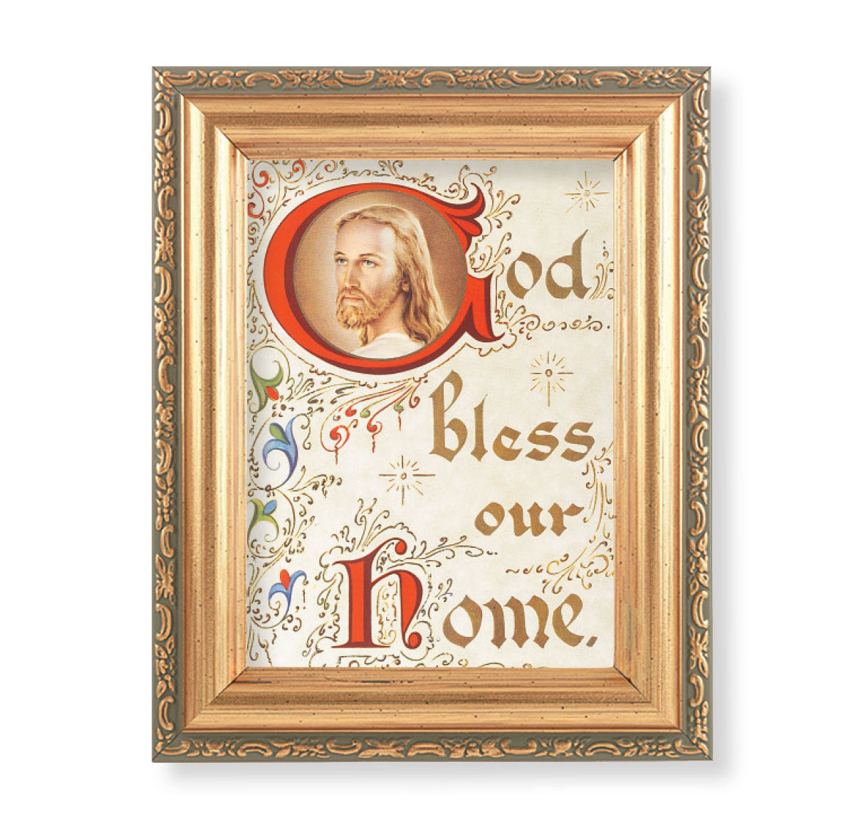 House Blessing Antique Gold Framed Art