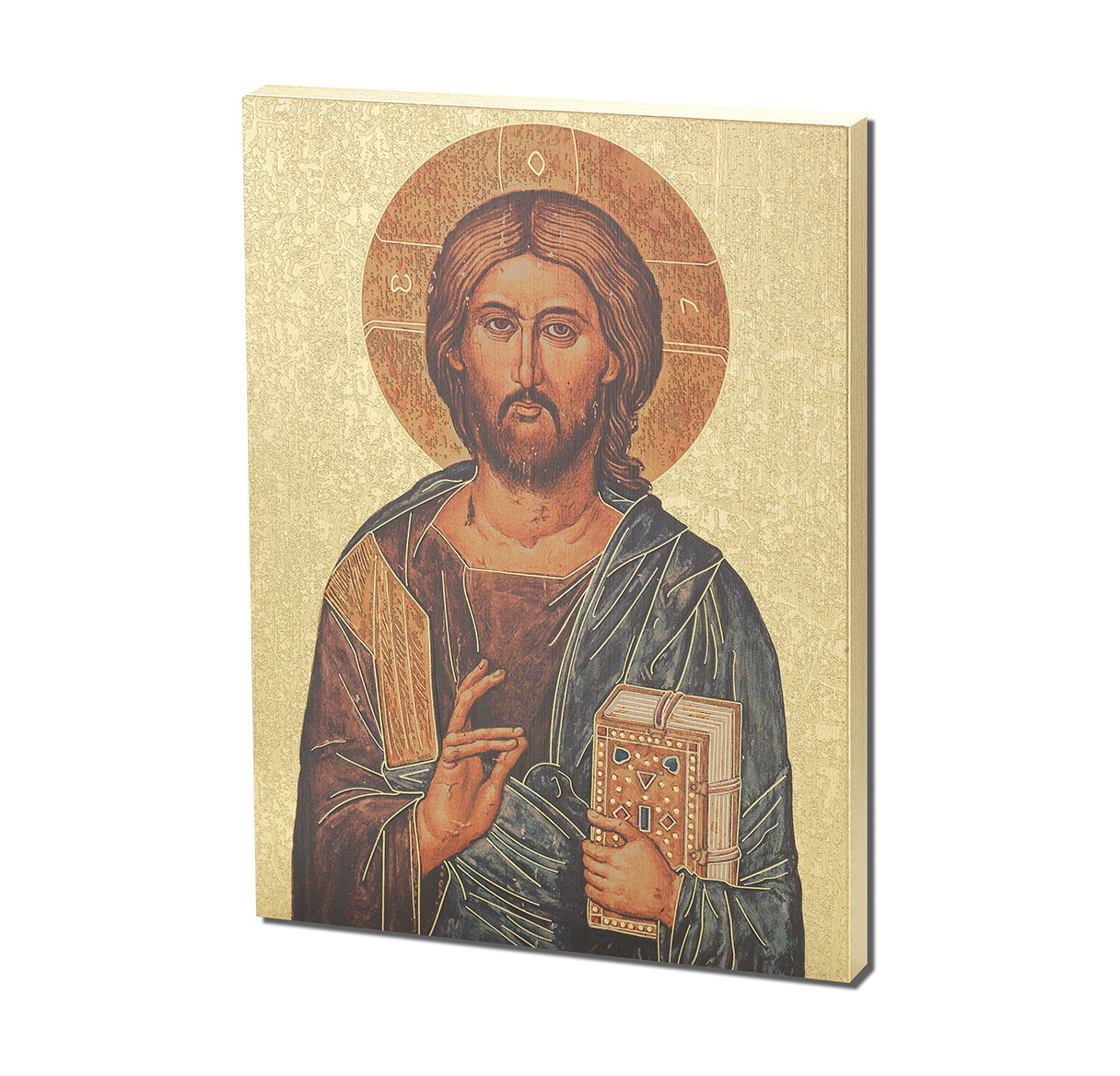 Christ All Knowing Textured Wood