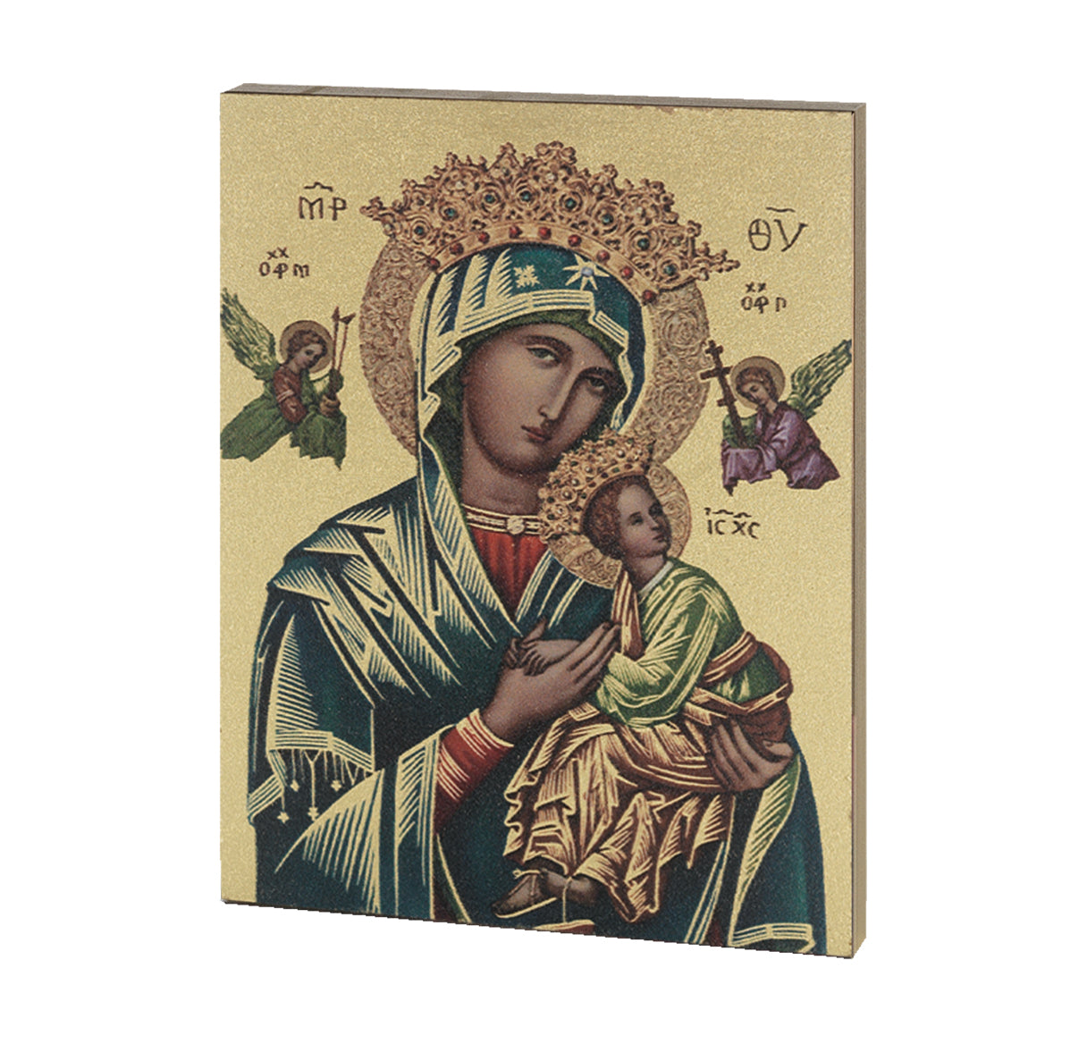 Our Lady of Perpetual Help Textured Wood