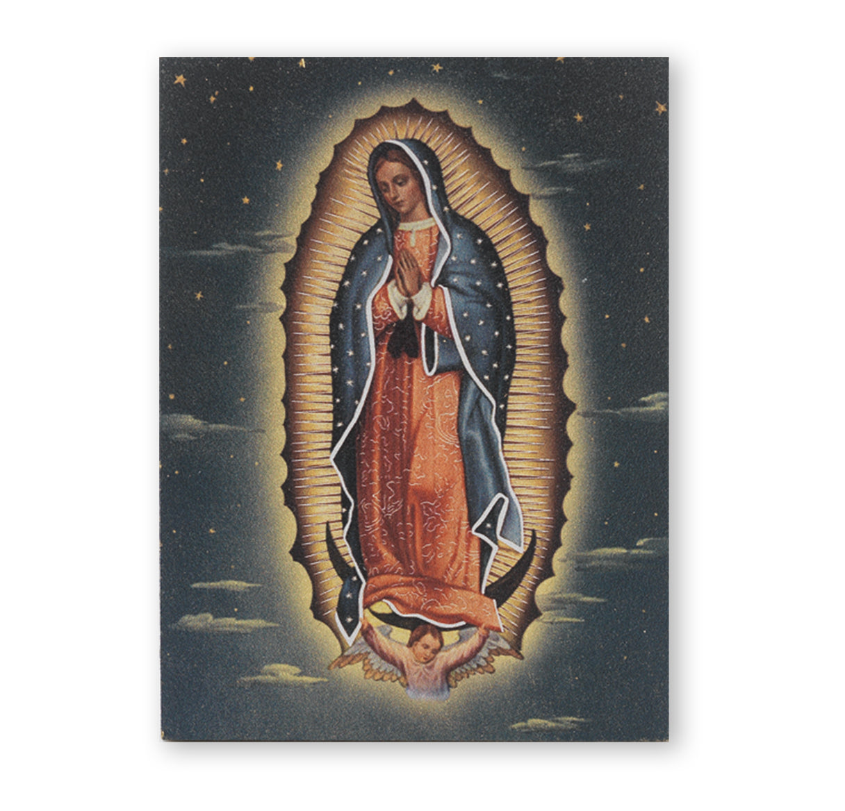 Our Lady of Guadalupe Textured Wood