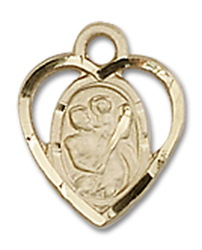 14kt Gold Saint Christopher Medal