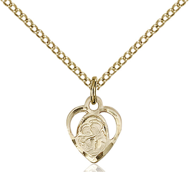 14kt Gold Filled Saint Anthony of Padua Pendant