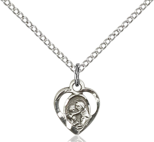 Sterling Silver Saint Anthony of Padua Pendant