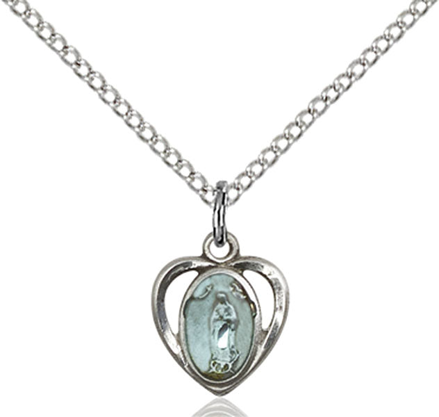Sterling Silver Our Lady of Guadalupe Pendant