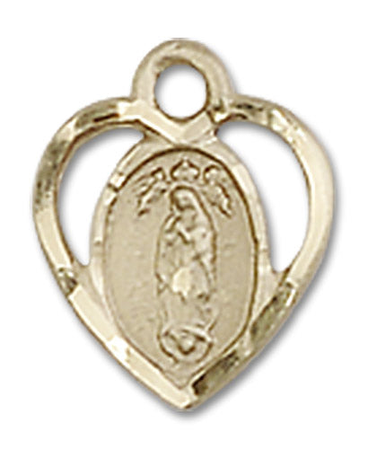 14kt Gold Our Lady of Guadalupe Medal