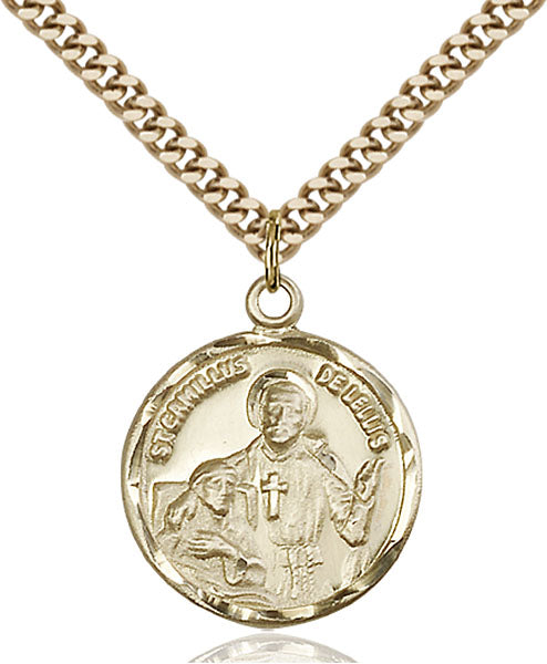 14kt Gold Filled Saint Camillus of Lellis Pendant
