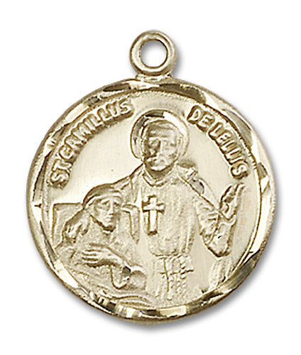 14kt Gold Saint Camillus of Lellis Medal
