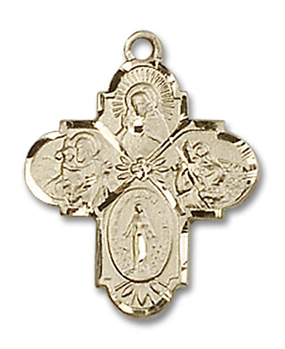 14kt Gold 4-Way Medal