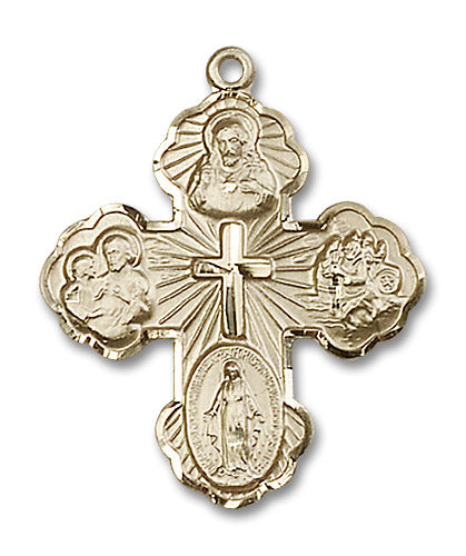 14kt Gold 5-Way Medal