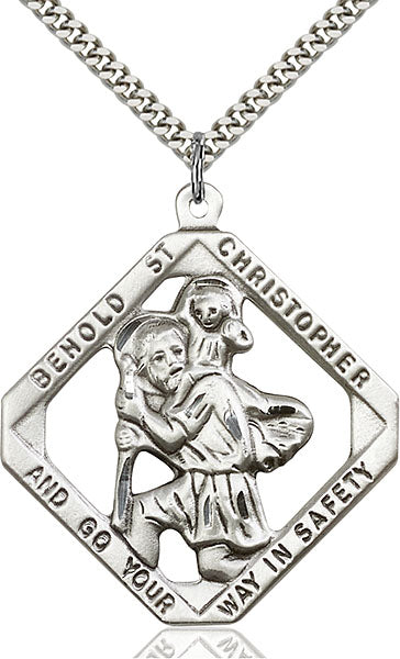 Sterling Silver Saint Christopher Pendant