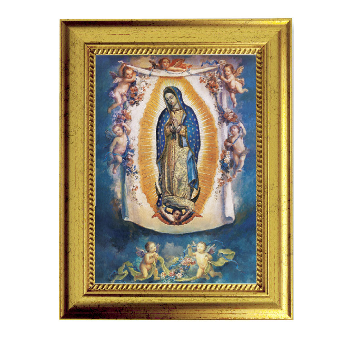 Our Lady of Guadalupe Gold-Leaf Framed Art