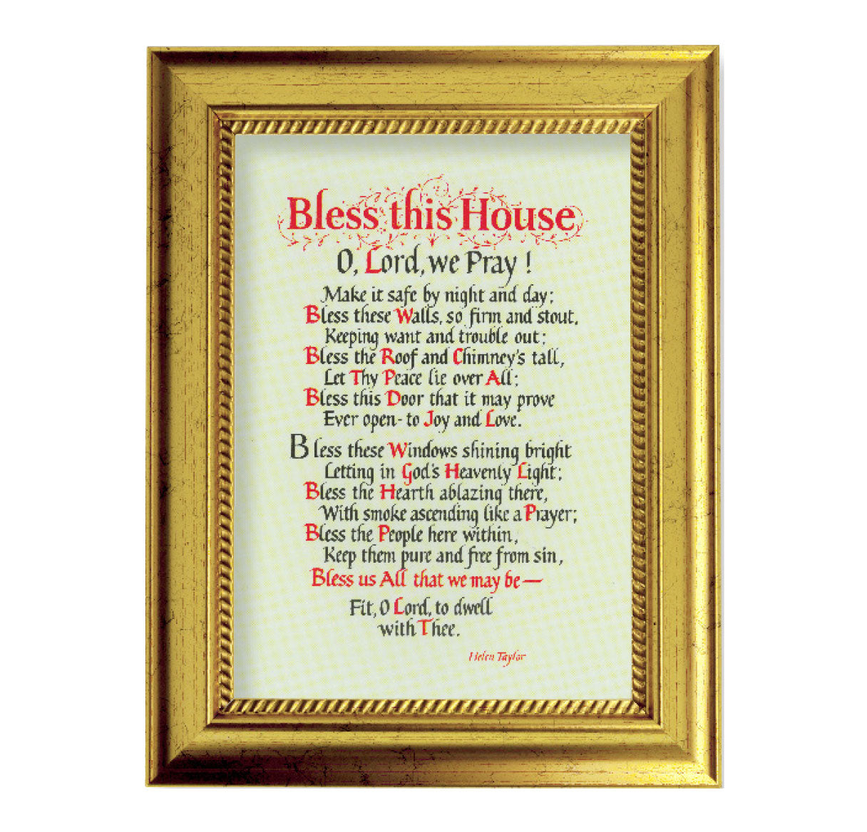 Bless This House Gold-Leaf Framed Art
