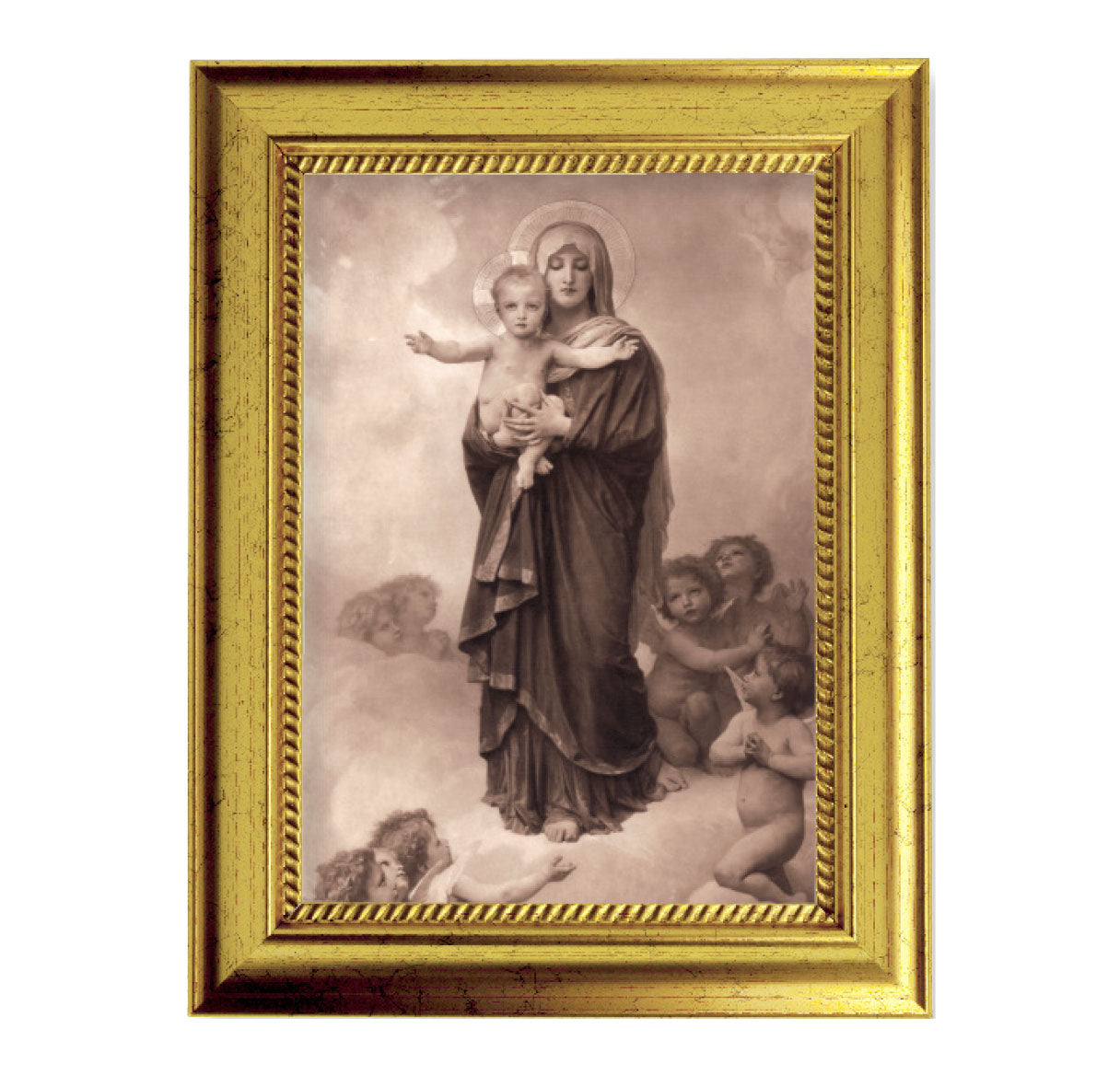 Notre Dame des Anges Gold-Leaf Framed Art