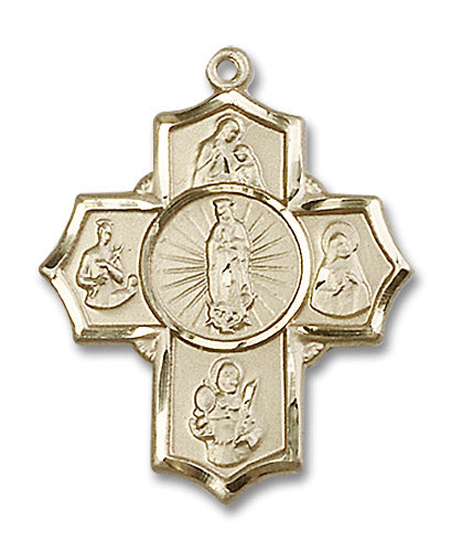14kt Gold 5-Way Motherhood Medal