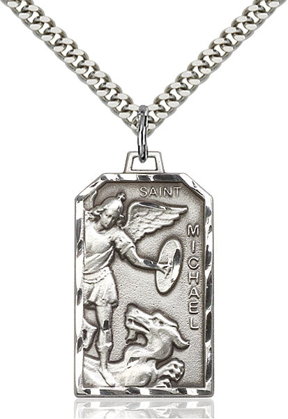 Sterling Silver Saint Michael the Archangel Pendant