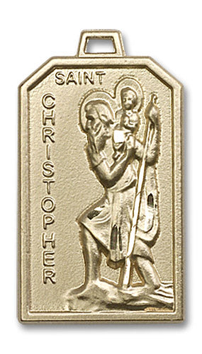 14kt Gold Saint Christopher Medal