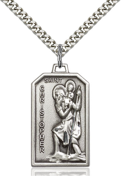 Sterling Silver Saint Christopher Pendant