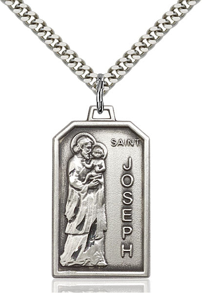 Sterling Silver Saint Joseph Pendant