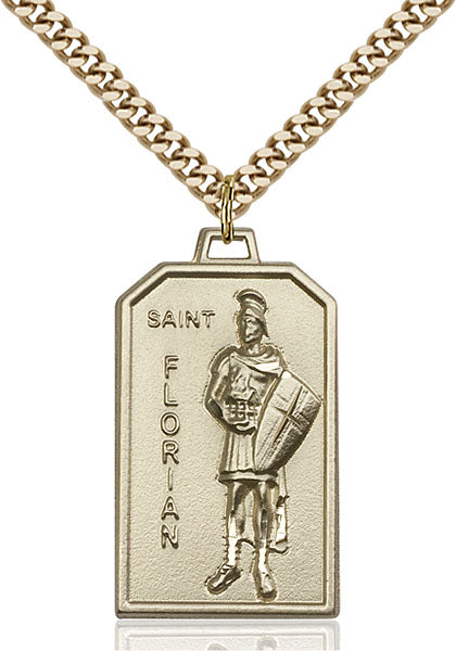 14kt Gold Filled Saint Florian Pendant
