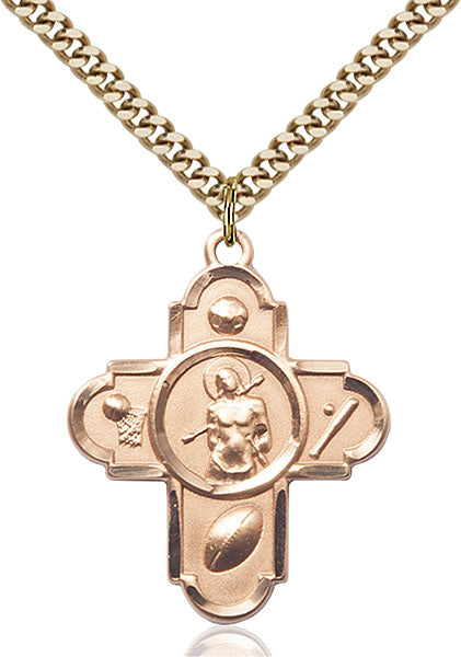 14kt Gold Filled 5-WAY/Saint Sebastian Pendant