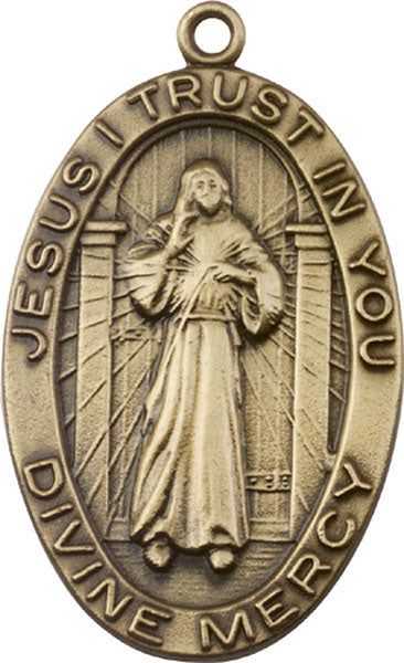 Antique Gold Divine Mercy Keychain The Catholic Shop