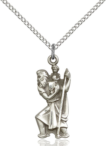 Sterling Silver Saint Christopher Pendant