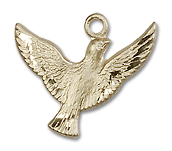 14kt Gold Holy Spirit Medal