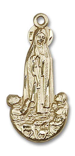 14kt Gold Our Lady of Fatima Medal