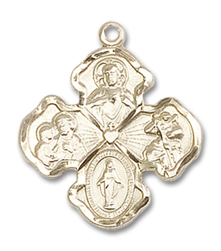 14kt Gold 4-Way Medal