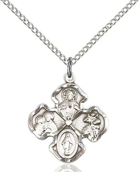Sterling Silver 4-Way Pendant