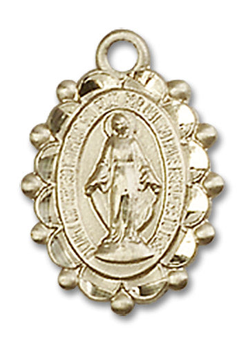 14kt Gold Miraculous Medal