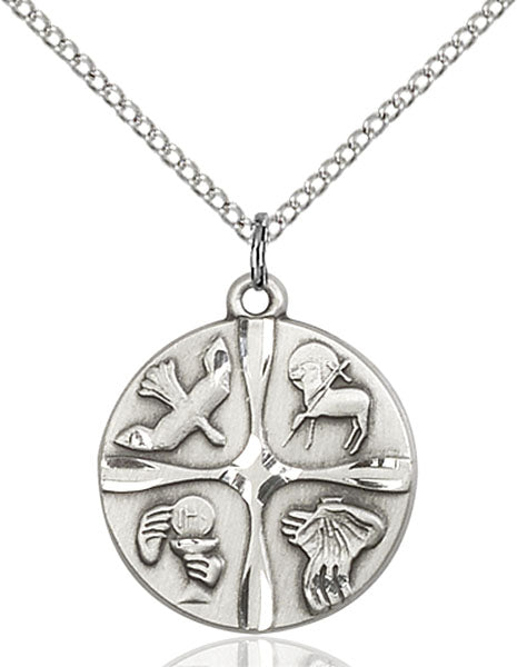 Sterling Silver Chrismation Life Pendant