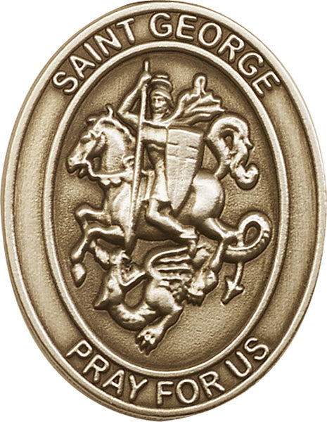 Antique Gold St. George Visor Clip