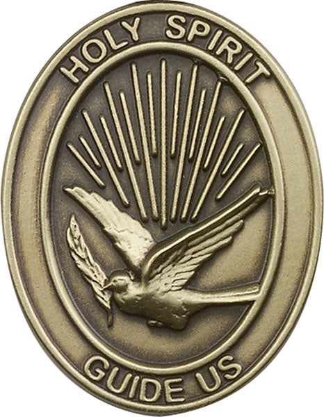 Antique Gold Holy Spirit Visor Clip