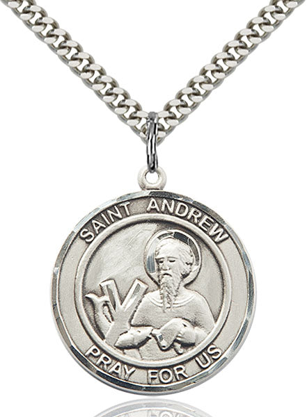 Sterling Silver Saint Andrew the Apostle Pendant