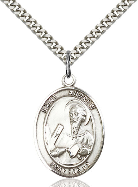Sterling Silver Saint Andrew the Apostle Pendant