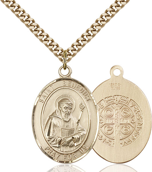 14kt Gold Filled Saint Benedict Pendant