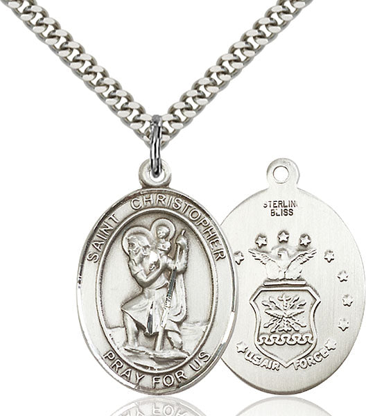 Sterling Silver Saint Christopher Pendant