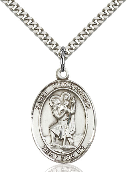 Sterling Silver Saint Christopher Pendant