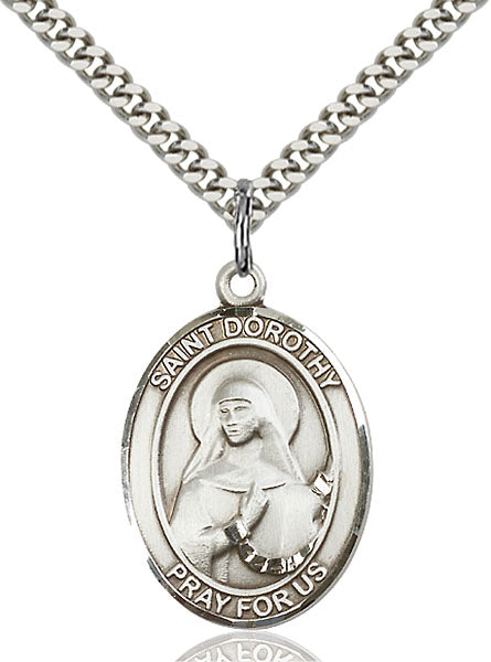Sterling Silver Saint Dorothy Pendant