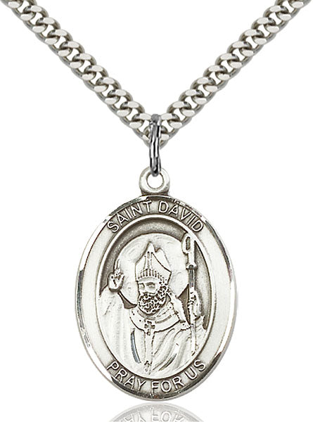 Sterling Silver Saint David of Wales Pendant