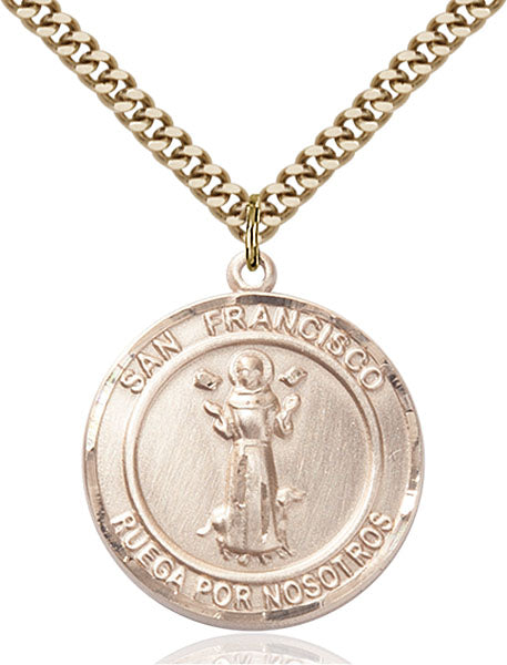 14kt Gold Filled San Francis of Assisi Pendant