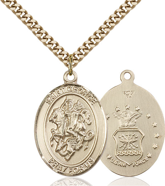 14kt Gold Filled Saint George Pendant