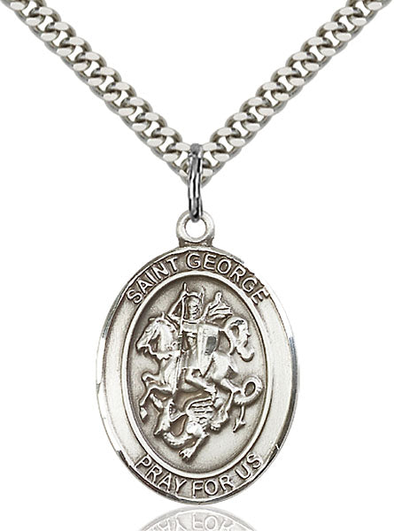 Sterling Silver Saint George Pendant