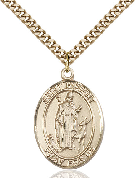 14kt Gold Filled Saint Hubert of Liege Pendant