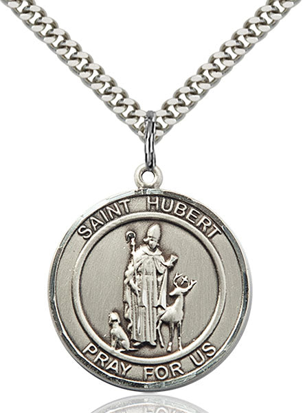 Sterling Silver Saint Hubert of Liege Pendant