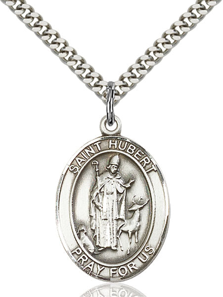 Sterling Silver Saint Hubert of Liege Pendant