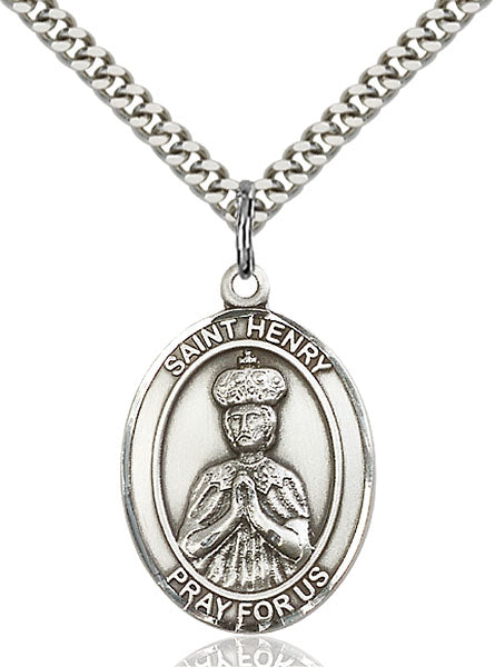 Sterling Silver Saint Henry II Pendant
